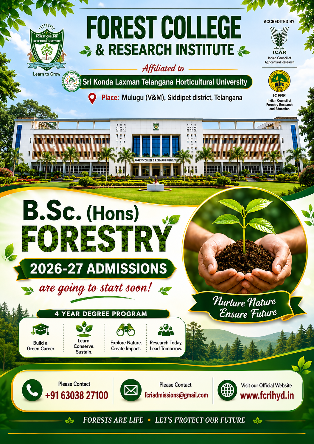 Forestry Admissions Poster
